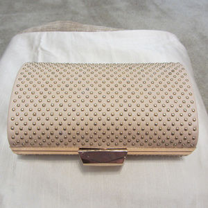 bebe studded Clutch NWT